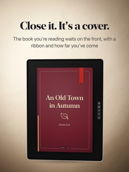 Cover screen on iPad