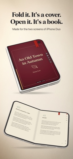 Fold it, it’s a cover. Open it, it’s a book.